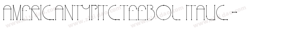 AmericanTypItcTEEBol Italic字体转换